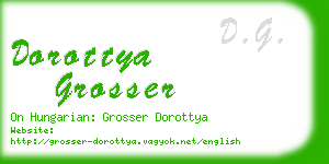 dorottya grosser business card